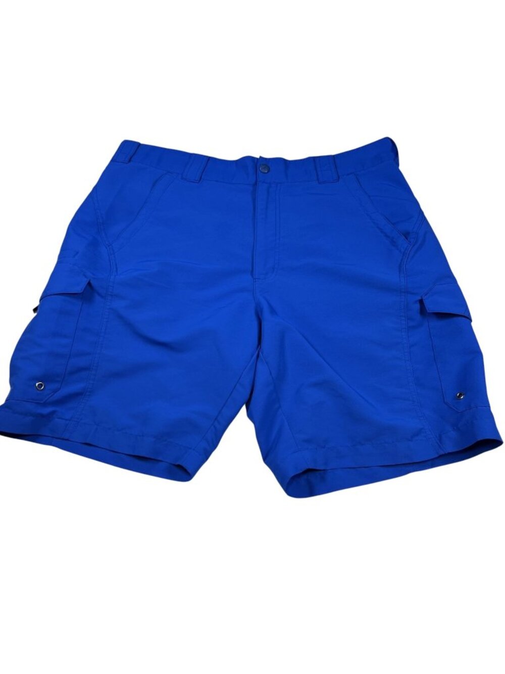 Bimini Bay Outfitters Mens Blue Cargo Fishing Shorts Size 38 Outdoor 10"